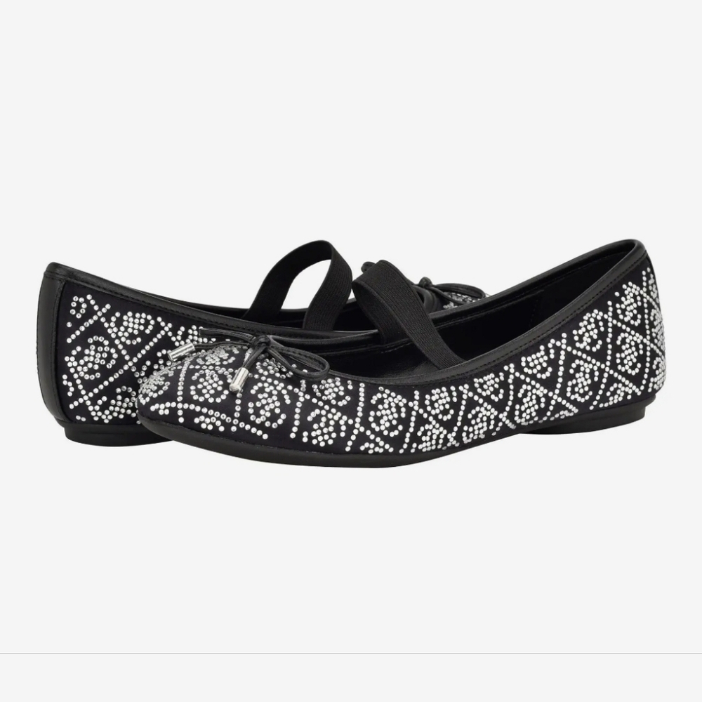 Guess Women's Kairo Ballet Flat, Black 001, Size 6.5M, New w/Box